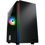 Arvuti korpus Cougar Gaming Purity RGB, l&auml;bipaistev v./must v.