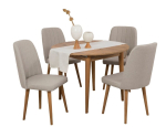 S&ouml;&ouml;gitoa komplekt Kalune Design Vina 1005, kreemjasvalge v./puidu v.