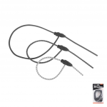 Elastne klambriga sulgur Bradas Bungee Cord BCR-05SET1GY-B, 40 - 80 cm, kumm/pol&uuml;vin&uuml;&uuml;lkloriid (pvc), valge/hall, 6 tk