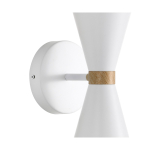 Valgusti seinale CristalRecord Greta, E27, 2 x 40 W, valge v.