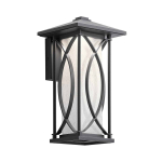 &Otilde;ue seinavalgusti Quintiesse Ashbern, 60W, E27, IP44, must v., 16.5 cm x 32.3 cm