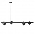 Valgusti rippuv Aldex Bot 4, GU10, 4, must v.