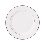 Taldrik magustoidu Ambition Aura Silver, &Oslash; 19 cm, valge v./h&otilde;be v.