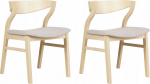 Toolide komplekt Beliani Maroa, matt, puidu v./beež v., 46 cm x 51 cm x 72 cm, 2 tk