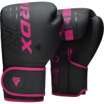 Poksikindad RDX Sports F6 Matte, must/roosa, 16 oz