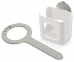 Valamu organiseerija Tescoma, 8 cm x 6.5 cm x 8 cm, plastik, valge v./hall v.