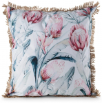 Dekoratiivpadjap&uuml;&uuml;r Garden, sinine/valge/mitmev&auml;rviline, 45 cm x 45 cm