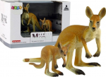 Kujukeste komplekt, k&auml;nguru Lean Toys Model Series, 2 tk, pruun v.