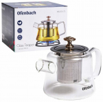 Teekann koos kurnaga Ofenbach 100617S, 0.48 l, l&auml;bipaistev v.