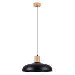 Valgusti rippuv Sollux Indy, E27, 1 x 15 W, must v., 38 x 11 cm