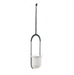 Lillepott Lamela Luca 559-74, plastik, kreemjasvalge