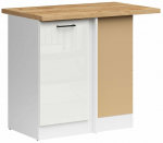 Nurgak&ouml;&ouml;gikapp Junona Line Right, beež v./gold craft oak v./chalk gloss v., 45 cm x 78.5 cm x 85.7 cm