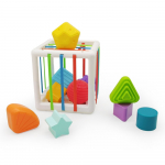 Arendav kuubik Lean Toys Sorter, 14.5 cm, valge v./mitmev&auml;rviline