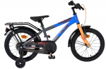 Lisaratastega laste jalgratas, laste Volare Thombike, sinine v./oranž v., 16"