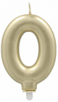 S&uuml;nnip&auml;evak&uuml;&uuml;nal Pap Star, number 0, kuldne v., 7 cm