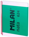 Vihik Milan Nata 624 57043E80GR, ruuduline, A4, 80 lehte, Roheline v.