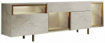 TV-kapp Kalune Design Norm, kuld v./travertine v., 32 cm x 180 cm x 55 cm