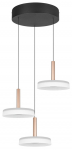 Valgusti lagi Trio Celeste, LED, 3000 &deg;K, 3 x 7.5 W, pruun v./valge v.