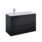 Valamualune vannitoa kapp Elita Split Left, matt must v., 45.8 cm x 100 cm x 63.5 cm