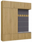 Esiku m&ouml;&ouml;blikomplekt Haga IV, sise, hall v./artisan oak