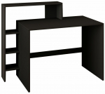 Kirjutuslaud ja riiul Kalune Design Amber 382NRC1419, 55 cm x 121.8 cm, 96 cm, antratsiit v.