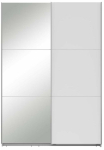 Riidekapp Neo, valge v., 64 cm x 151 cm x 216 cm, peegliga