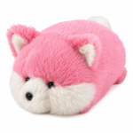 Pehme m&auml;nguasi rebane Lean Toys 31267, valge v./roosa v., 9 cm