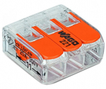 Klemm Wago 221-413, 3 x 0,2&ndash;4 mm&sup2;, 32 A, oranž, 20 tk