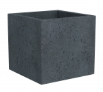 Lillepott Scheurich Stony Black 240/40, plastik, must