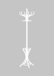 Riidestange W30, 188 cm, valge v.