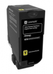 Toonerikassett Lexmark 74C2SY0, kollane v.