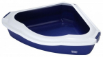 Raamiga kassitualett Europet Bernina Canto M, sinine/valge, avatud, 56 cm x 38 cm x 14 cm