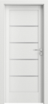 Siseukseleht siseruumid Porta Verte Home G4, vasakpoolne, valge, 203 cm x 64.4 cm x 4 cm