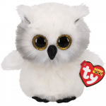 Pehme m&auml;nguasi TY Owl, valge v., 24 cm