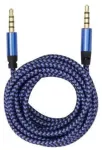 Kaabel Sbox 3535-1.5BL 3.5mm - 3.5mm Braided 3.5 mm, 3.5 mm, 1.5 m, sinine v.