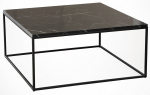Kohvilaud Kalune Design Poly, must v., 75 cm x 75 cm x 43 cm
