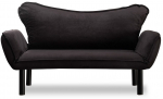 Diivanvoodi Hanah Home Chatto, must v., 140 x 65 cm x 70 cm