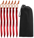 Telgivaiad Basic Nature Y-STAKE Spiral Tent Pegs, punane v., 25 cm, 6 tk