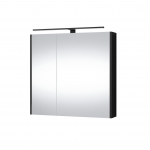 Peegelkapp Domoletti Gold Craft, must, 15 cm x 71.8 cm x 67.7 cm