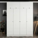 Riidekapp Kalune Design Kale 8401, valge v., 52 cm x 180 cm x 190 cm