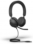 Juhtmega k&otilde;rvaklapid Jabra Evolve2 40 SE, must v.