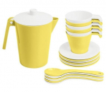 M&auml;nguk&ouml;&ouml;gi tarbed Wader Sunny Morning Coffee Service, valge v./kollane v.