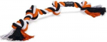 M&auml;nguasi koerale, k&ouml;is Beeztees FlossyRope Knots 641287, valge v./must v./oranž v., 3