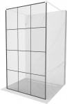 Du&scaron;isein Mexen Kioto Walk-In, 120 cm x 200 cm, valge/must