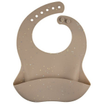 Silikoonist pudip&otilde;ll taskuga Canpol Babies Dots 1020301-0926, beež v., silikoon, 4 kuud