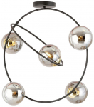 Valgusti lagi Emibig Stardom 1292/5, E14, 5 x 10 W, kuldne v./must v.