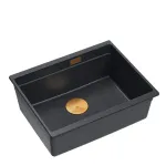 K&ouml;&ouml;givalamu Quadron Logan 100, graniit, 59 cm x 45 cm x 21.5 cm, must v./hall v./vask v.