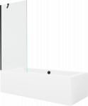 Vann seinaga, teisaldatav Mexen Cube, 170 cm x 80 cm x 39 cm, ristk&uuml;lik, l&auml;bipaistev/valge