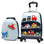 Laste kohver Marko Vehicles, sinine, 23 x 29 x 46 cm