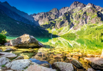 Pusle Castorland 1500 el. Sunrise at Morskie Oko, Tatras, Poland C-152216-2, 68 cm x 47 cm, 1500 tk
